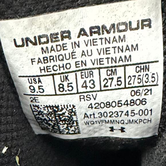Under Armour Micro G Valsetz Mid Boots Mens 9.5 EE Black Tactical Lace Up